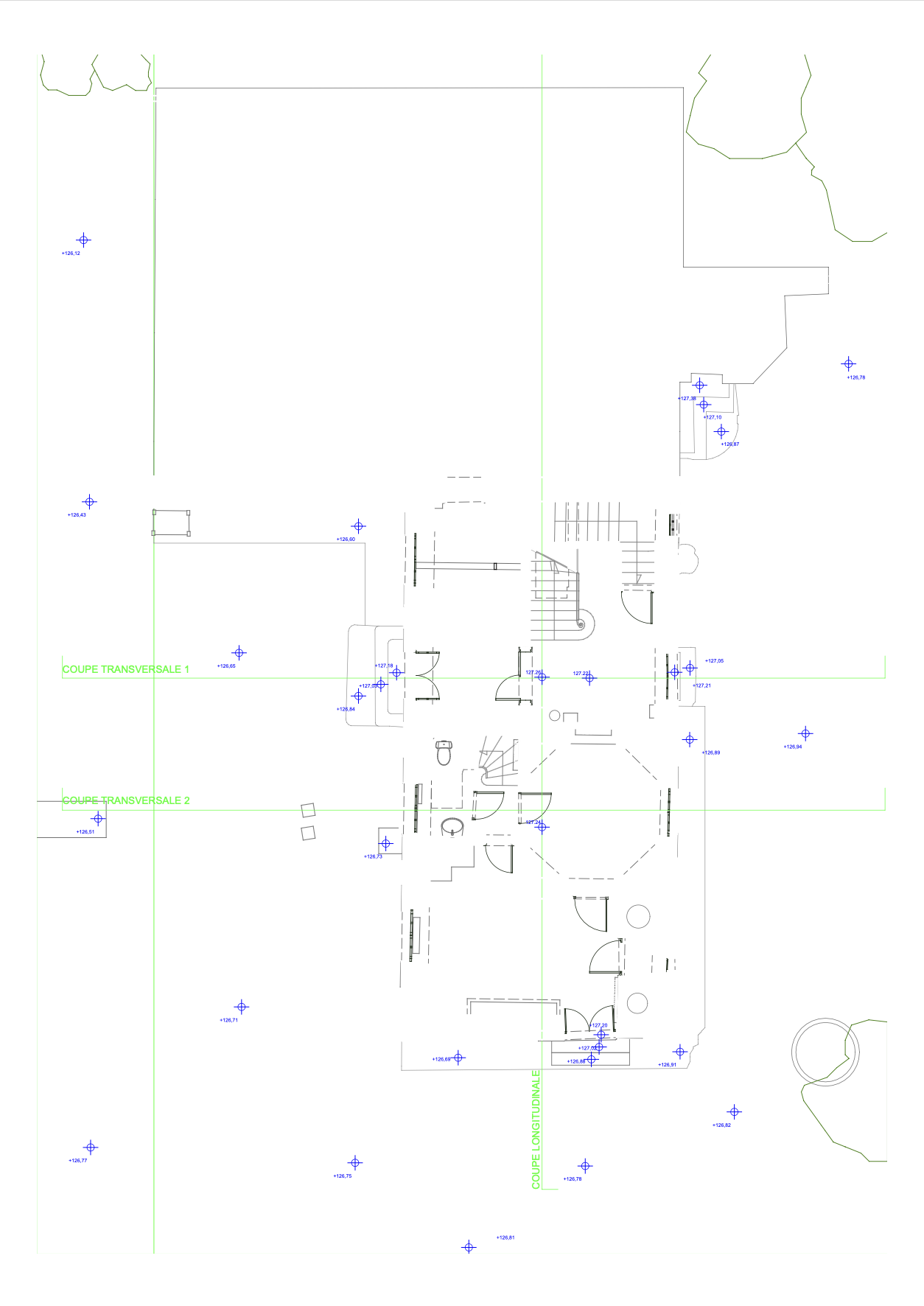 Plan de la maison forestière de compiègne réalisé par Atelier Sauvegarde