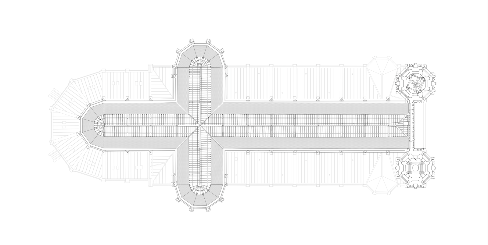 Filaire du toit de l'église d'Armentières réalisé par Atelier Sauvegarde