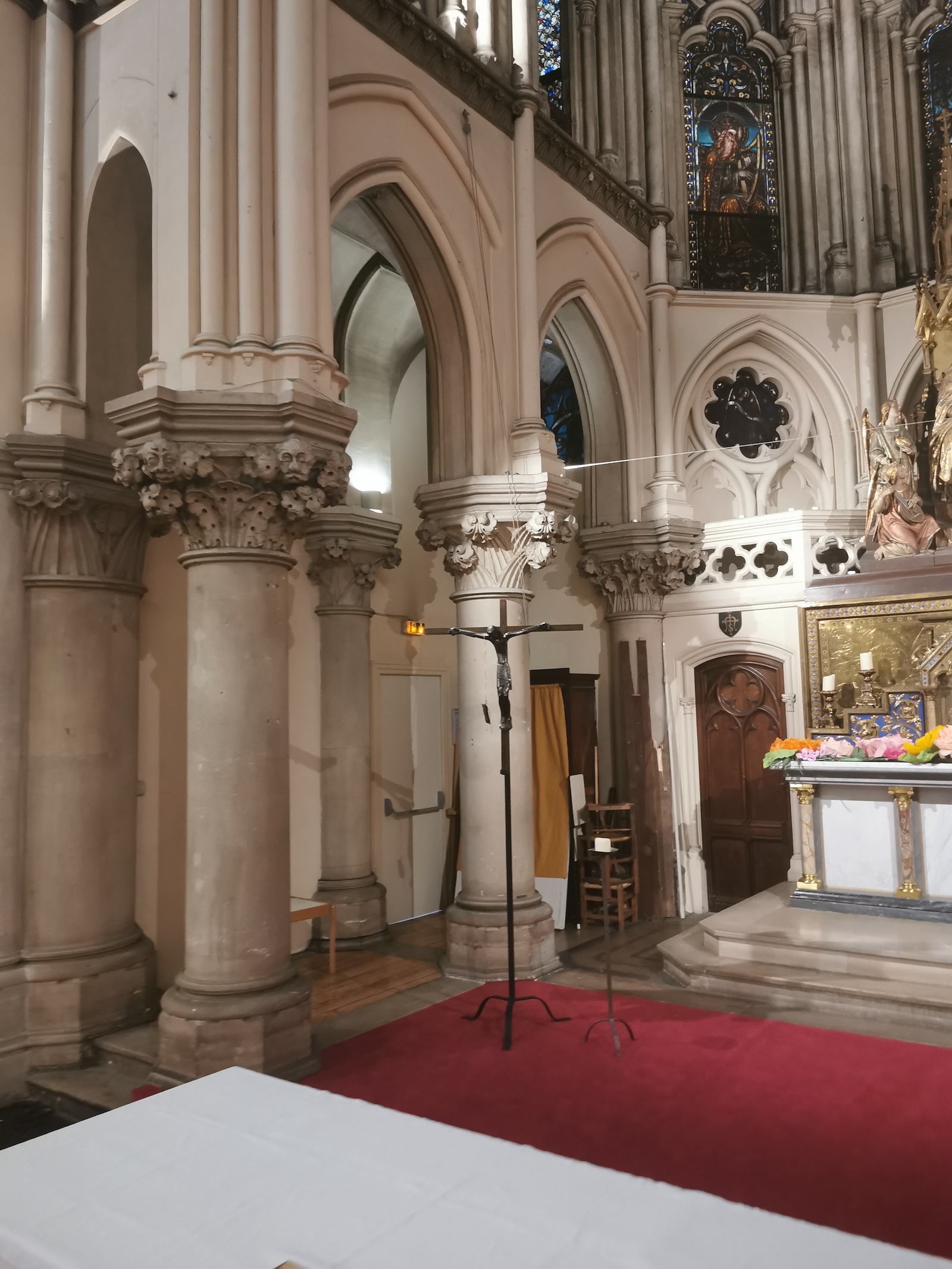 Orthoimage de l'église Notre Dame des Anges à Paris réalisé par Atelier Sauvegarde